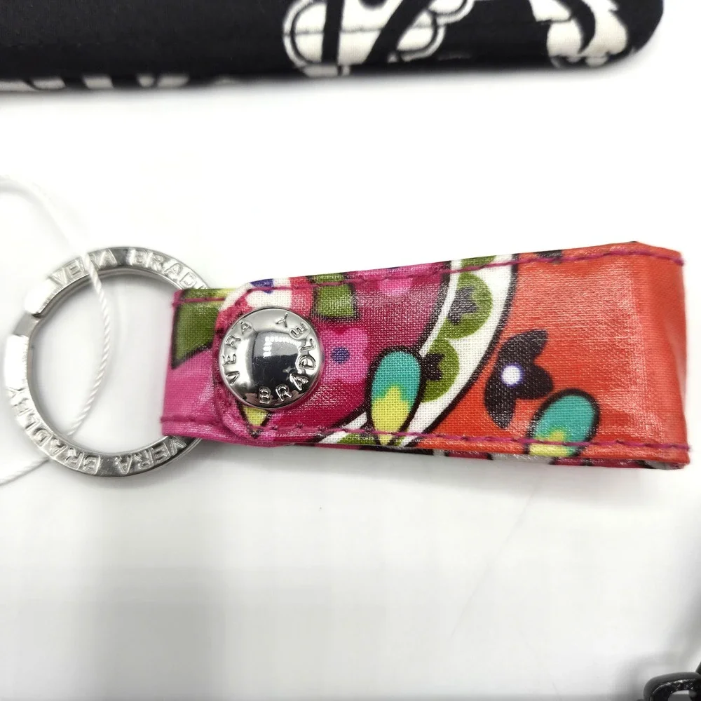 Vera Bradley ID Case Keychain Bundle Womens Floral Paisley Boho